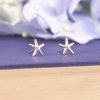 Gold Filled Starfish Stud Earrings