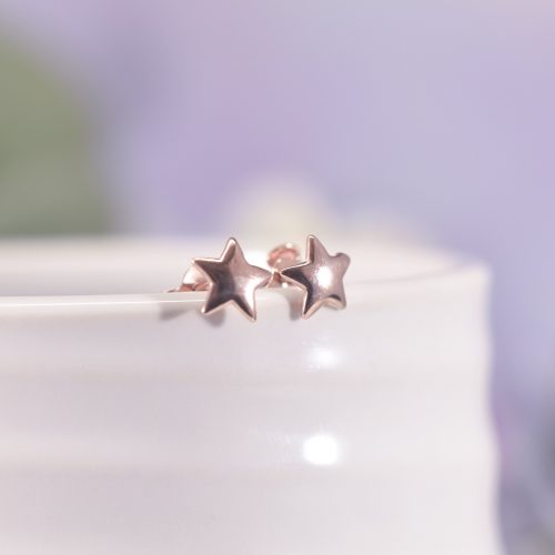 Rose Gold Filled Star Stud Earrings