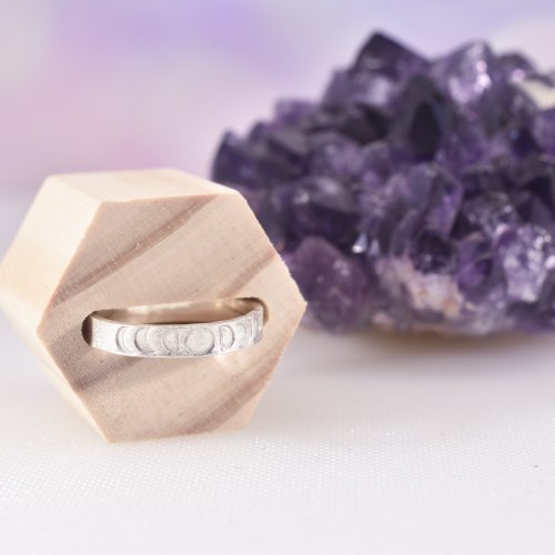 Handmade Sterling Silver Moon Phase Ring
