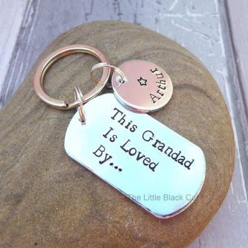 Handmade Aluminium This Grandad Is loved By Keyring