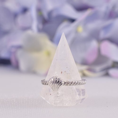 Handmade Sterling Silver Seashell Stacking Ring
