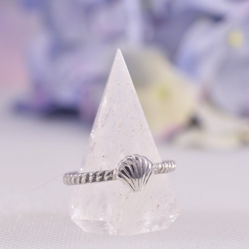 Handmade Sterling Silver Seashell Stacking Ring