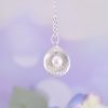 Sterling Silver and White Pearl Scallop Shell Necklace