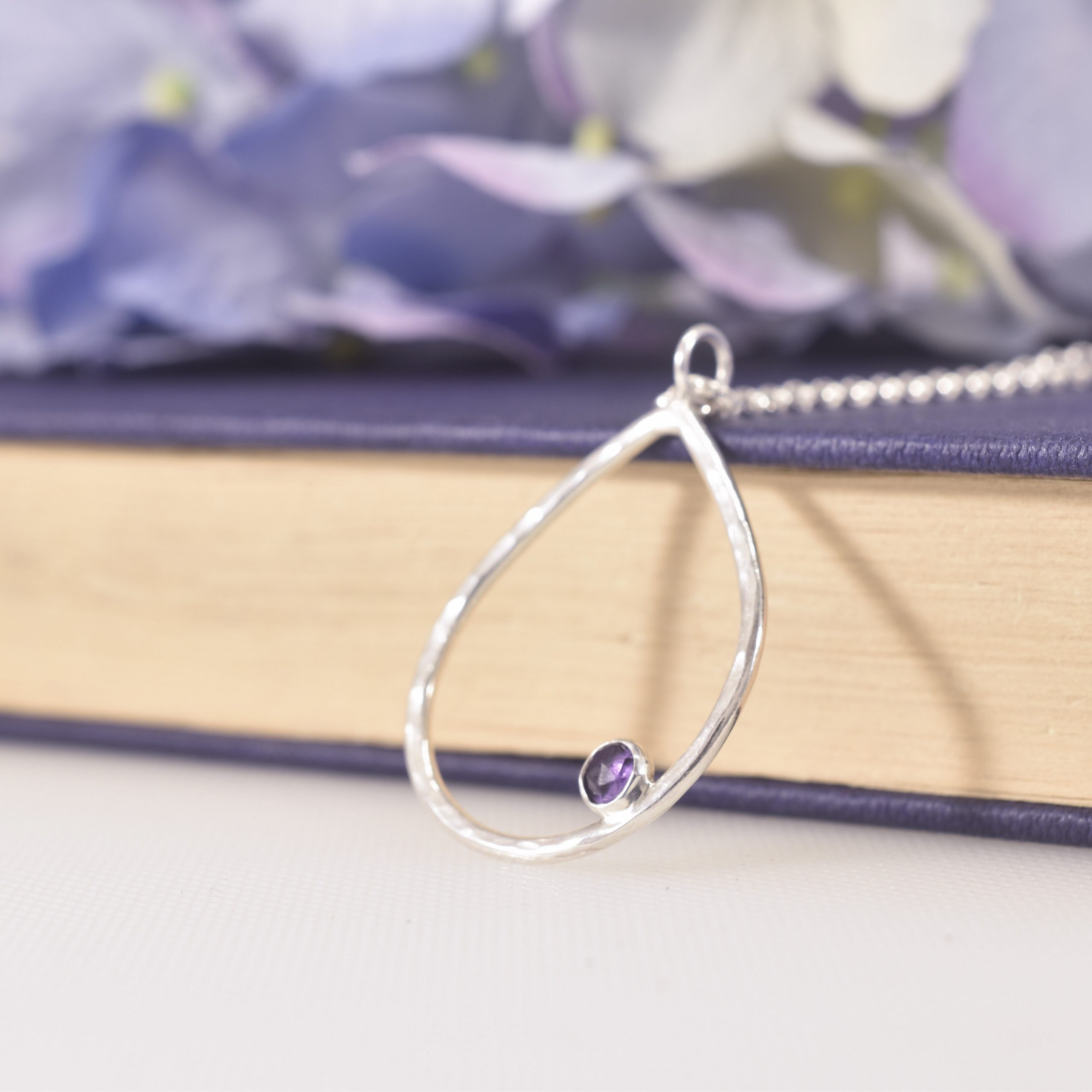 Handmade Sterling Silver Dewdrop Maxi Pendant - Image 2