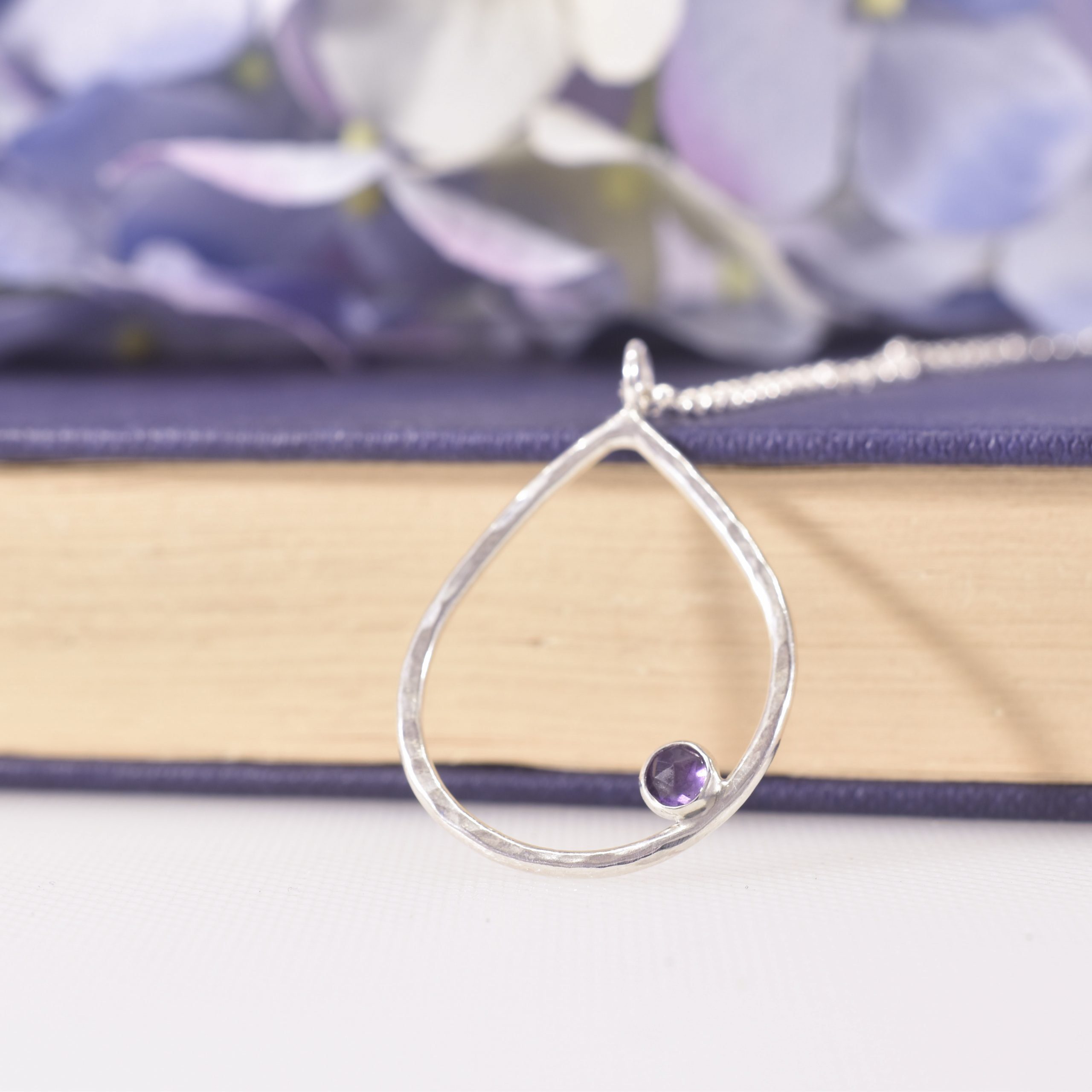 Handmade Sterling Silver Dewdrop Maxi Pendant