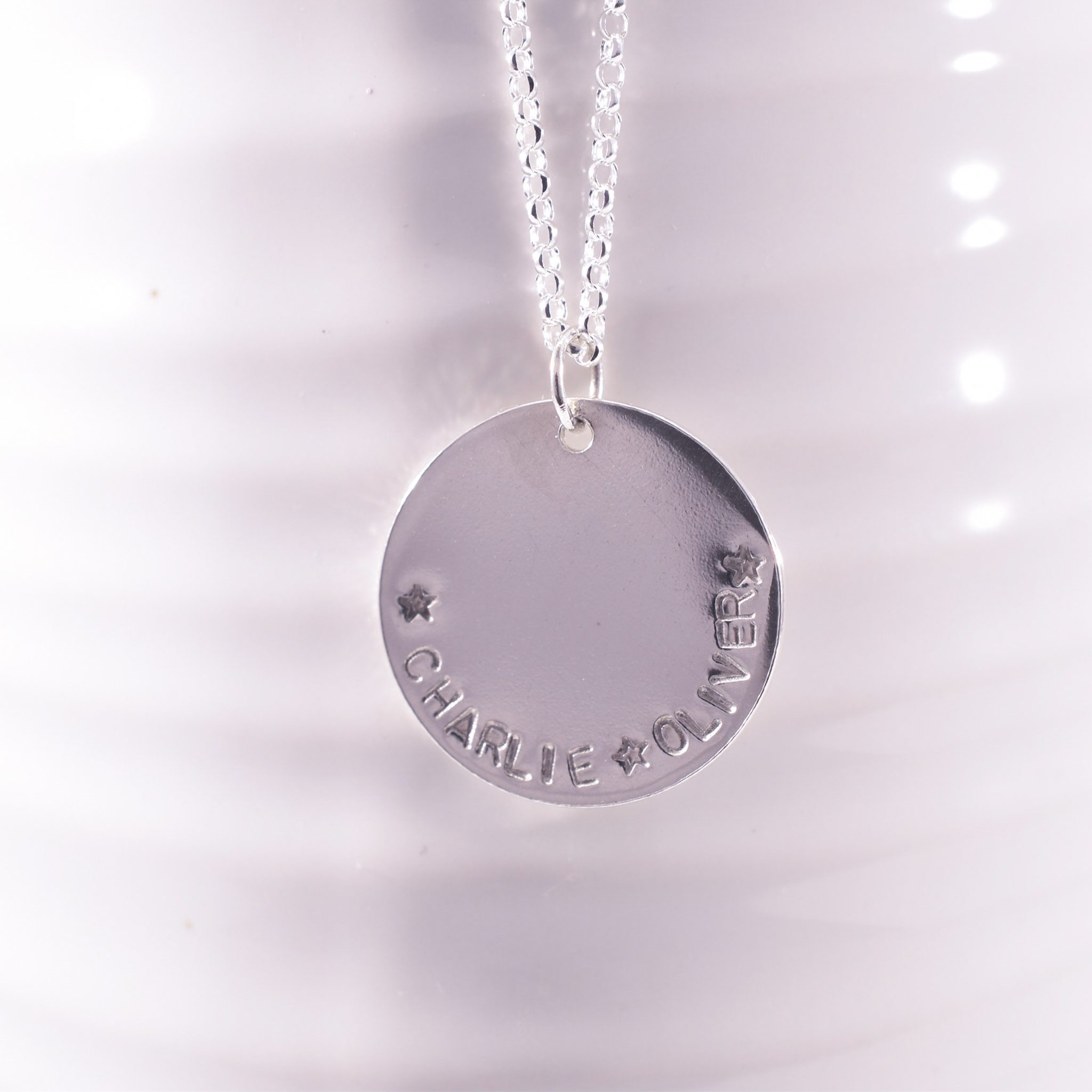 Handmade Sterling Silver Name Necklace - Image 4