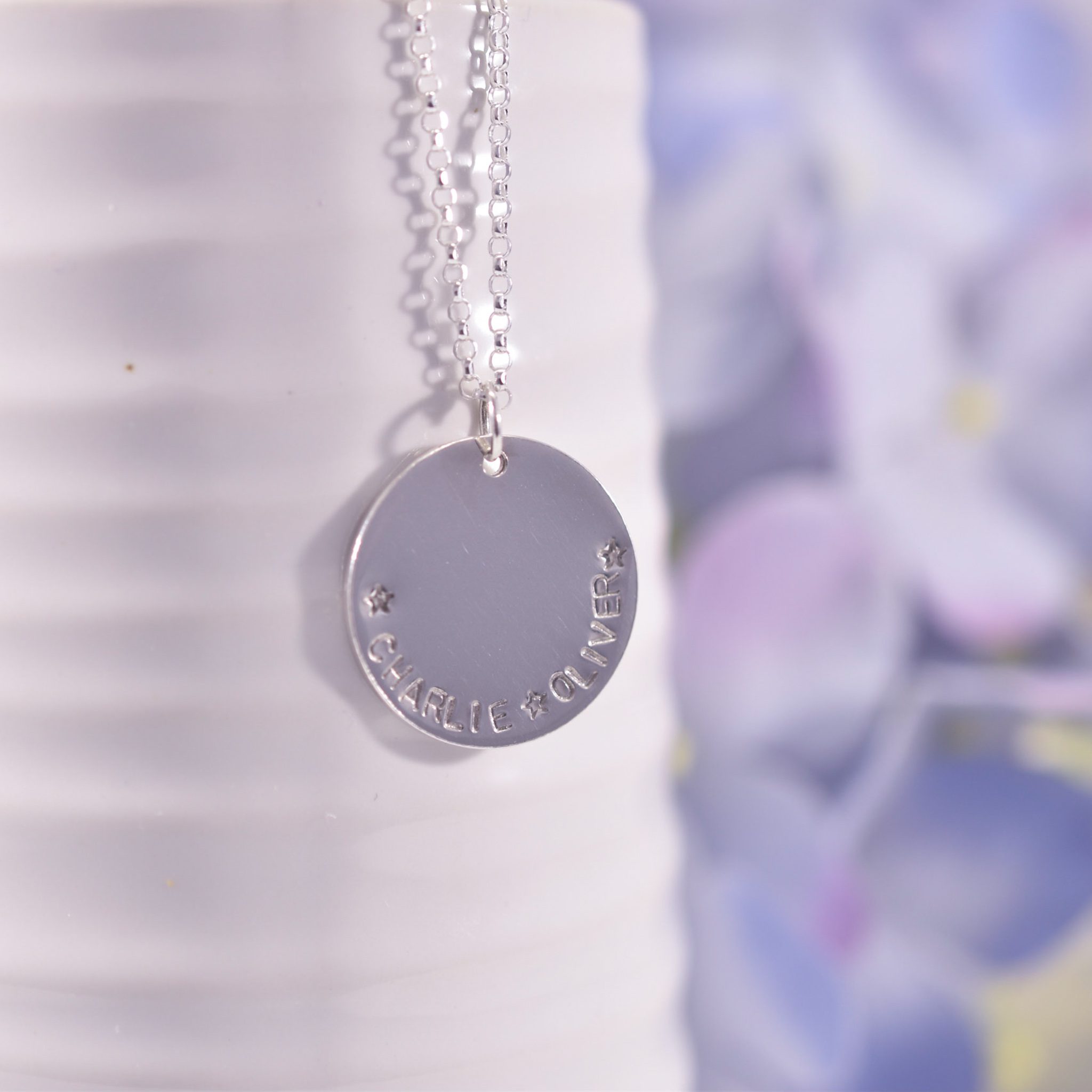 Handmade Sterling Silver Name Necklace - Image 7