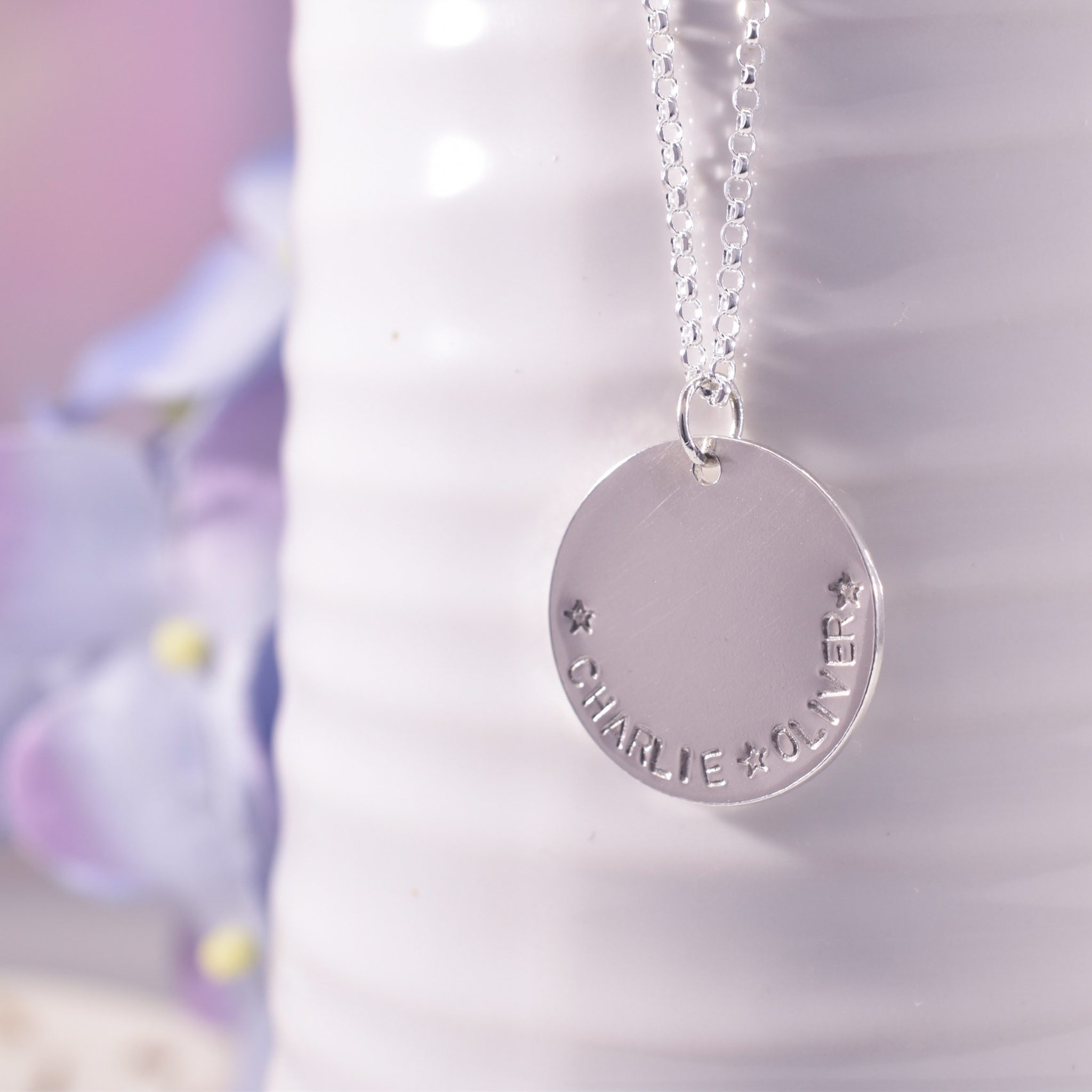 Handmade Sterling Silver Name Necklace - Image 6