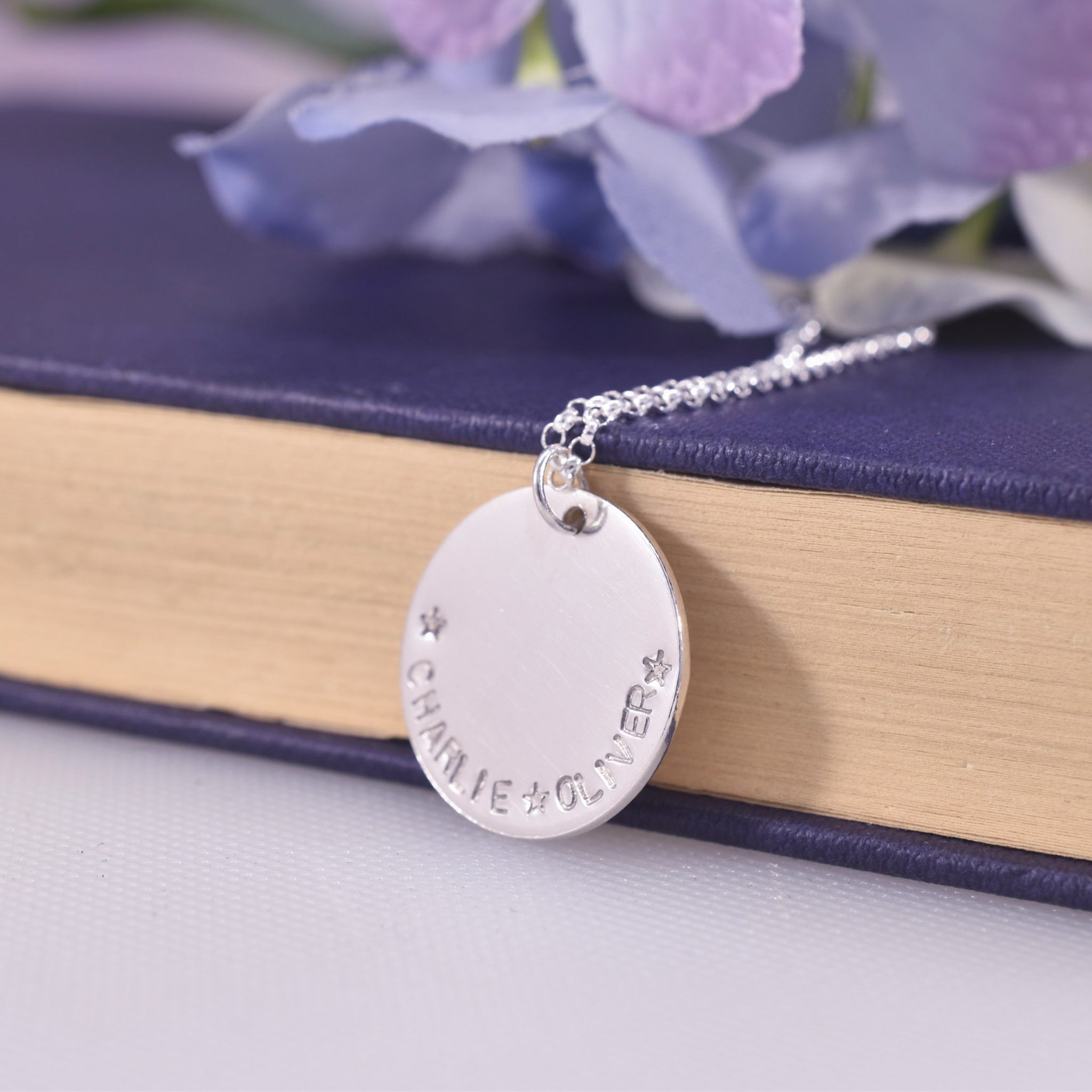 Handmade Sterling Silver Name Necklace - Image 2