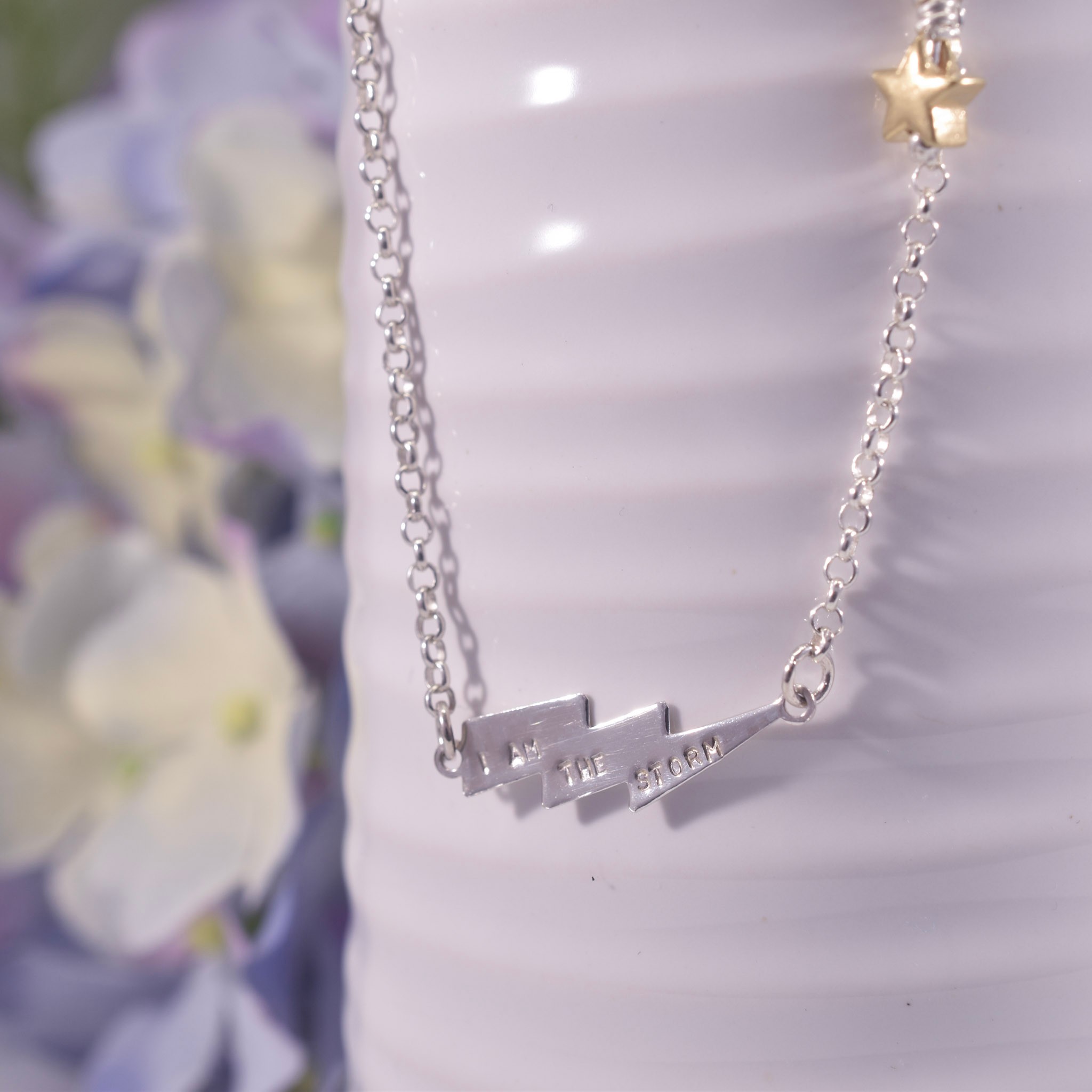 Handmade Sterling Silver I Am The Storm Necklace - Image 4