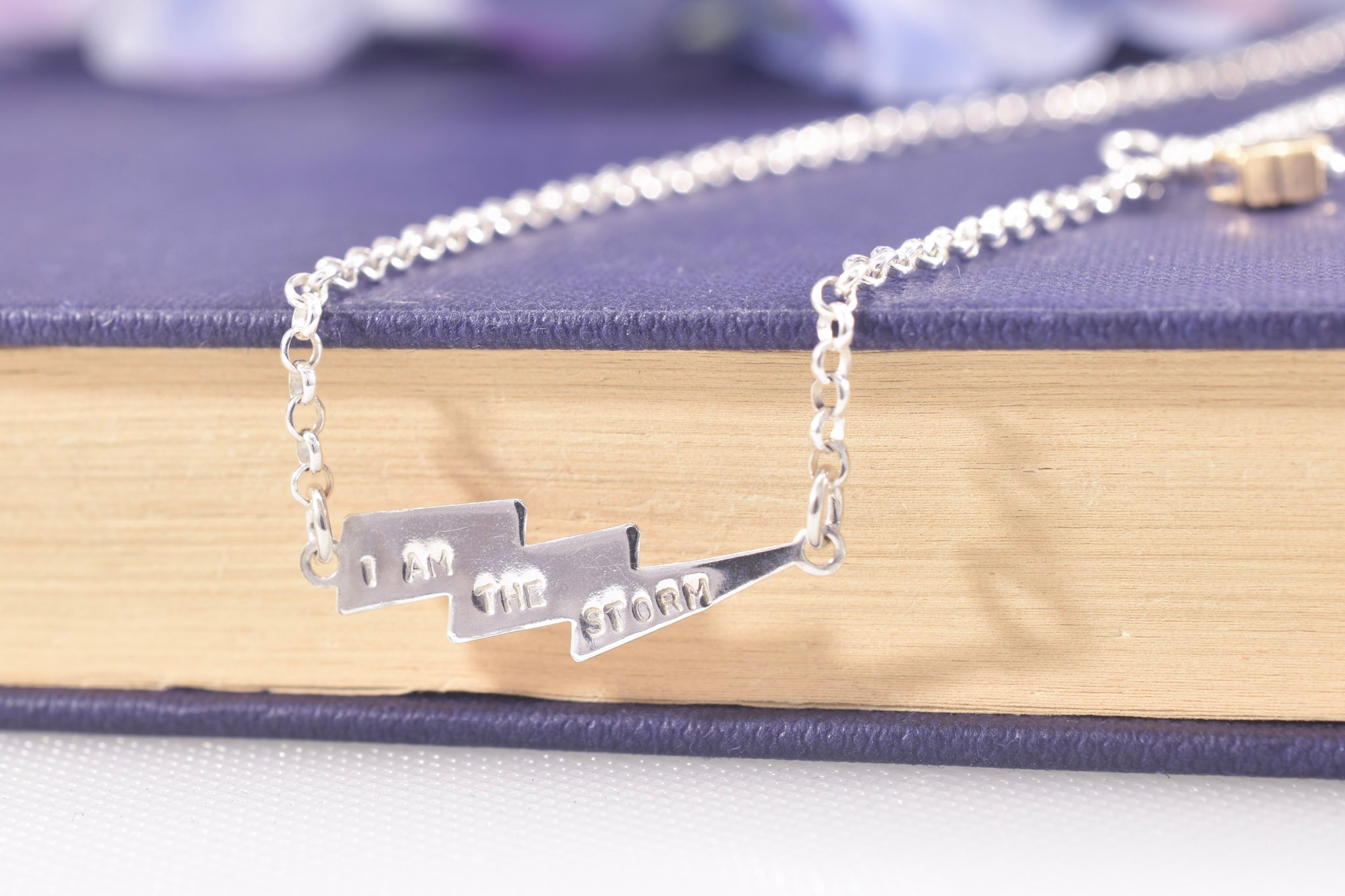 Handmade Sterling Silver I Am The Storm Necklace - Image 2