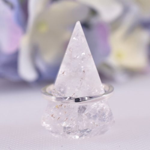 Handmade Sterling Silver Single Twist Ribbon Ring