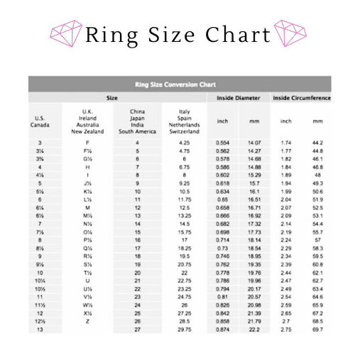 ring size chart