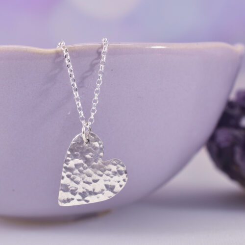 Sterling Silver Cherish Heart Necklace