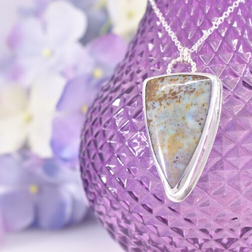 Sterling Silver Ocean Jasper Necklace