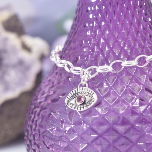 Sterling Silver Protective Evil Eye Bracelet