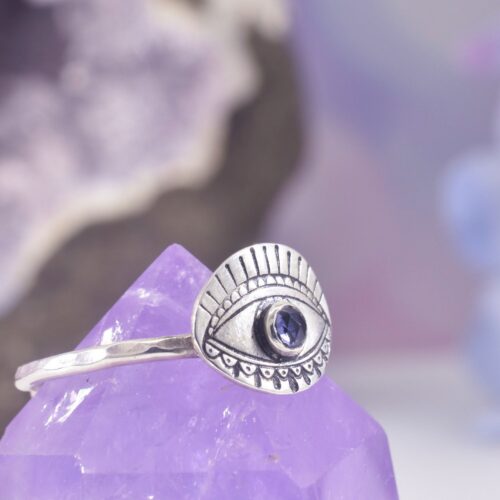 Sterling Silver Protective Evil Eye Ring