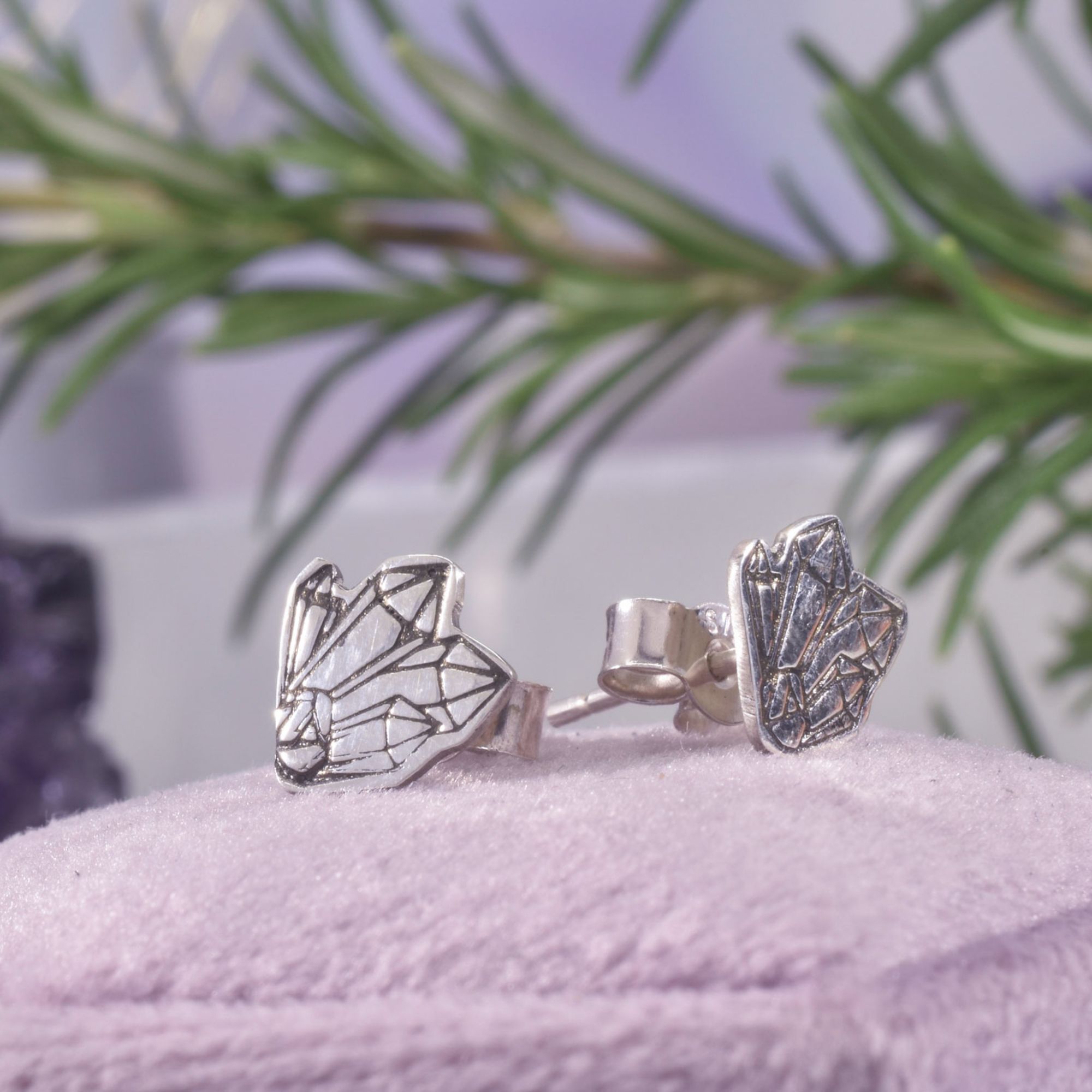Sterling Silver Crystal Junkie Studs - Image 3