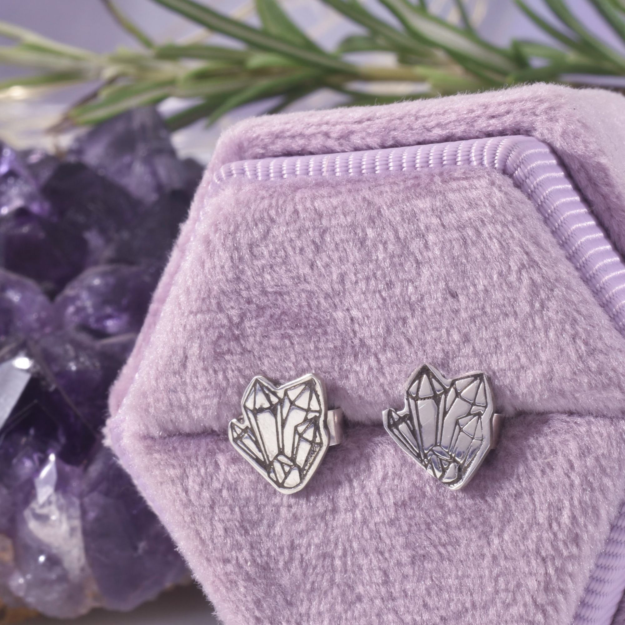 Sterling Silver Crystal Junkie Studs - Image 2