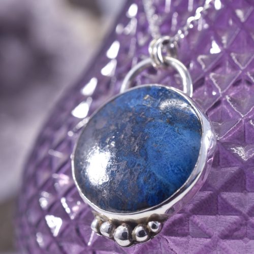 Sterling Silver Shattuckite Salacia Necklace