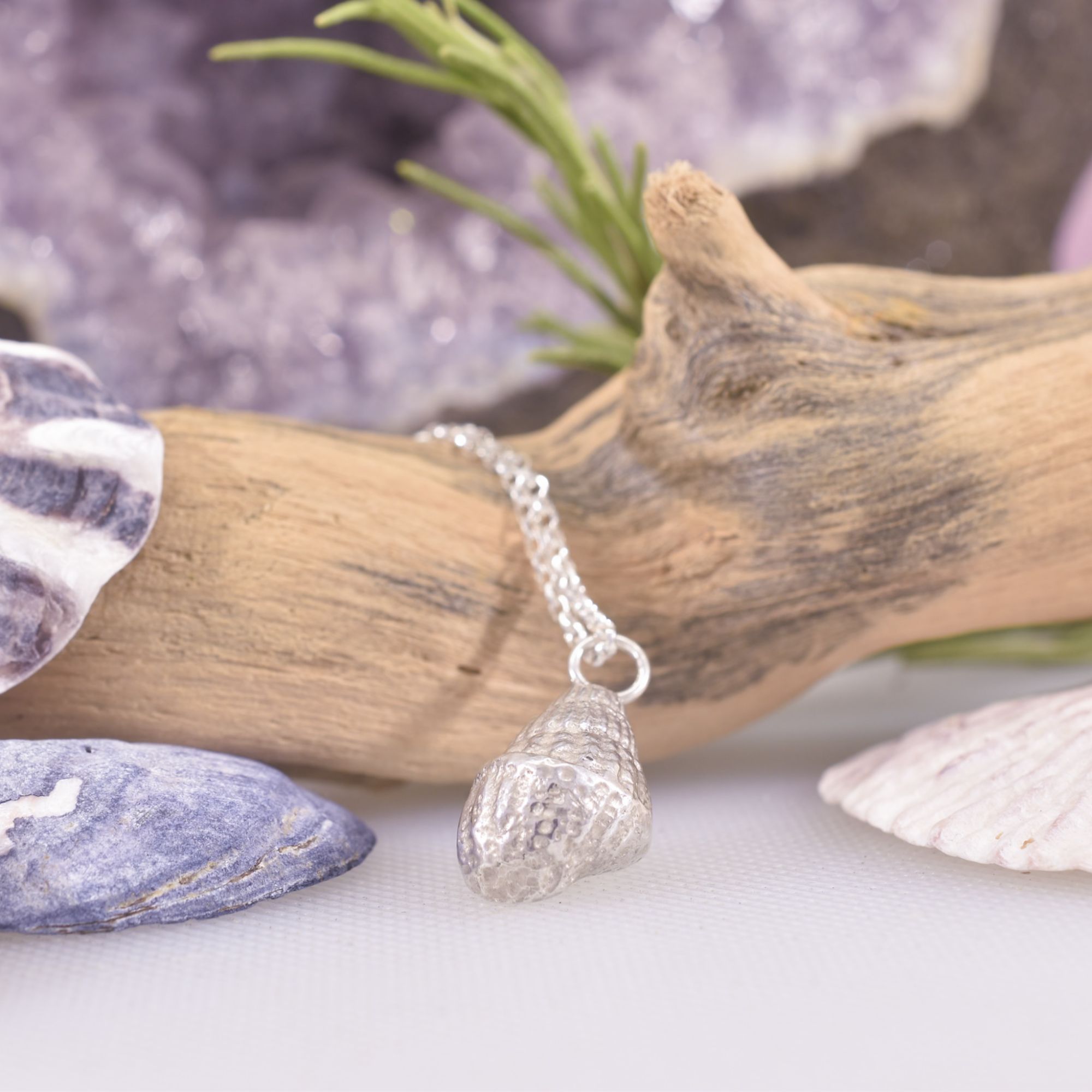 Sterling Silver Essex Welk Shell Necklace - Image 2