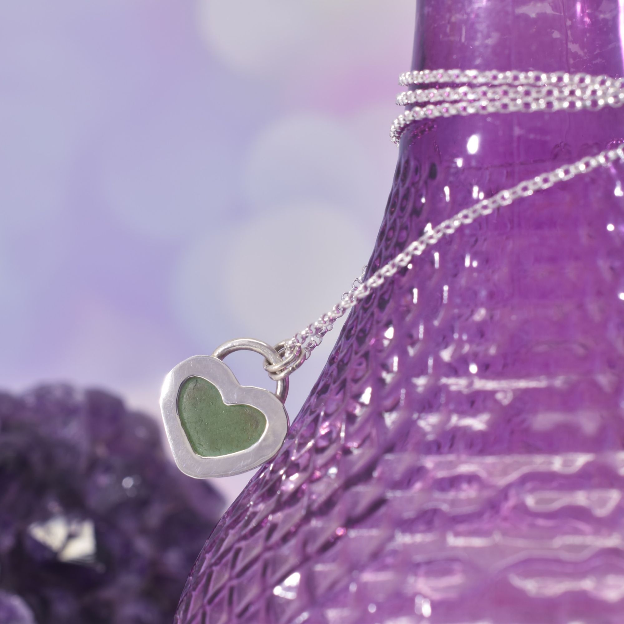 Sea Glass Tides Heart Necklace - Image 5