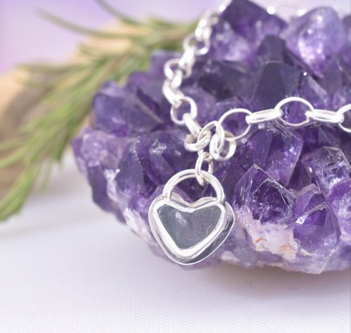 Sea Glass Heart of the Ocean Bracelet