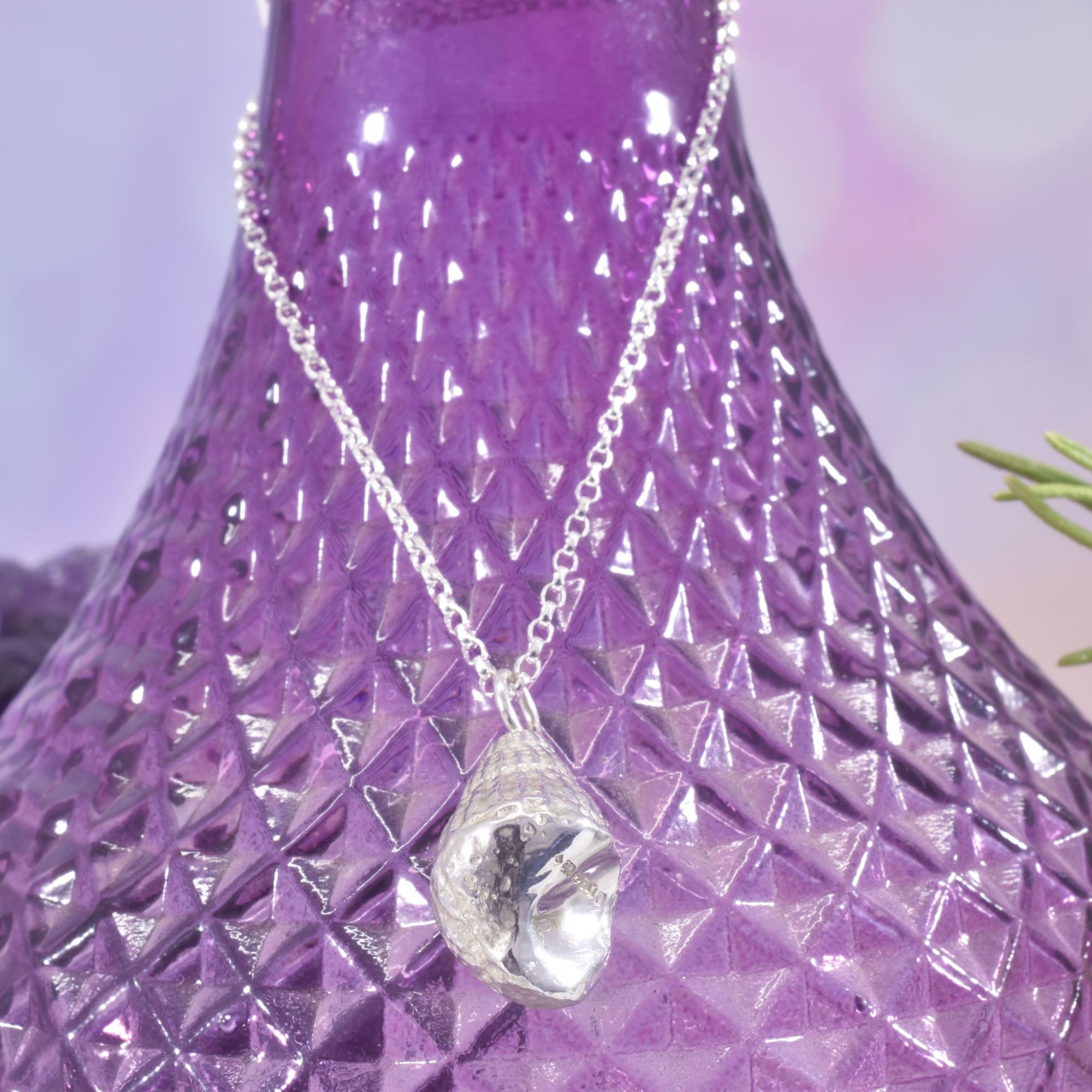 Sterling Silver Essex Welk Shell Necklace - Image 3