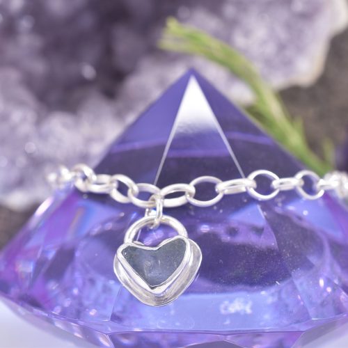 Sea Glass Heart of the Ocean Bracelet
